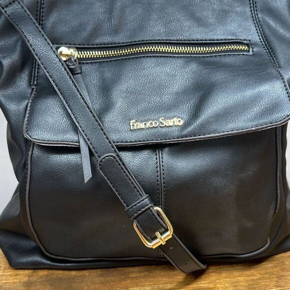 Franco Sarto Faux Leather Crossbody Messenger Bag Purse Pocketbook Handbag - Picture 2 of 11